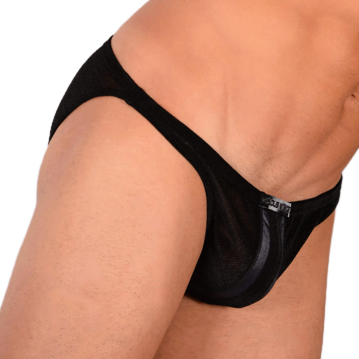 Modus Vivendi Low-Cut Brief V.Fluid Elegant Briefs Black Feel Velvet 10112 9