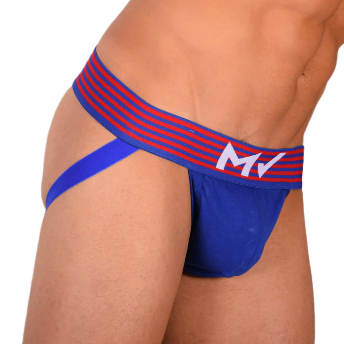 Jockstrap Modus Vivendi Jock Marine Superior Quality Cotton Elastan Blue 10815 14