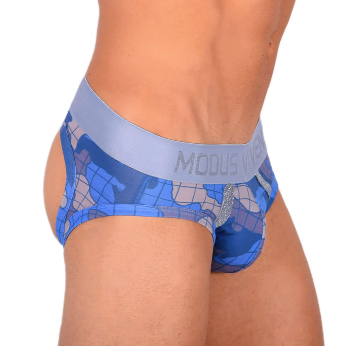 Modus Vivendi Jockstrap Backless Trapped BottomLess Camo Jock Blue 11014 6