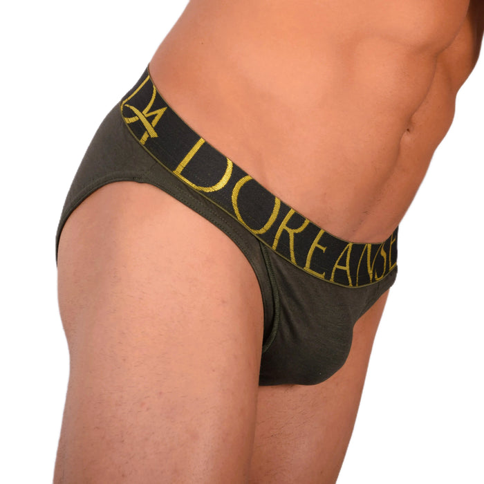 Doreanse Briefs Slit Briefs Big Logo Pouch Reforming Khaki 1225 11