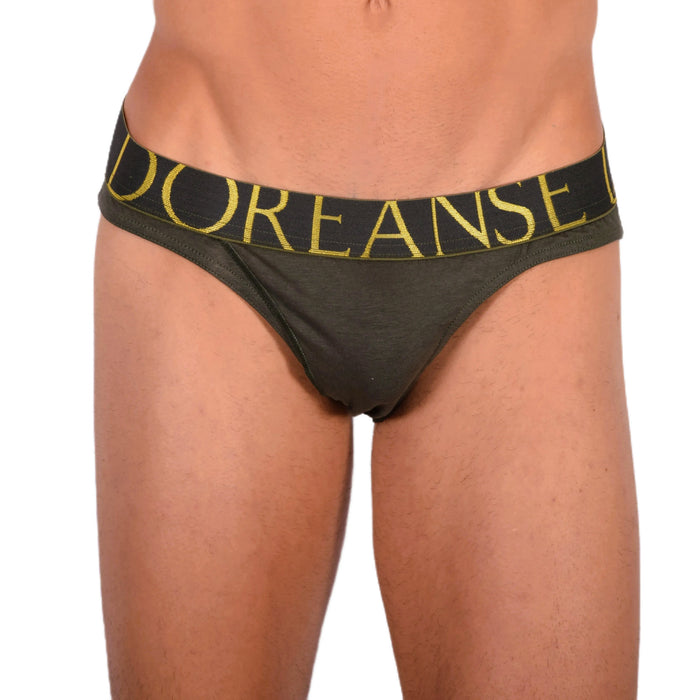 Doreanse Briefs Slit Briefs Big Logo Pouch Reforming Khaki 1225 11