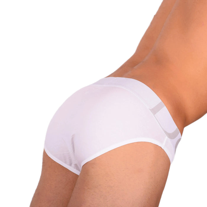 DOREANSE Brief Mens Slip With Pouch Reforming White 1225 9