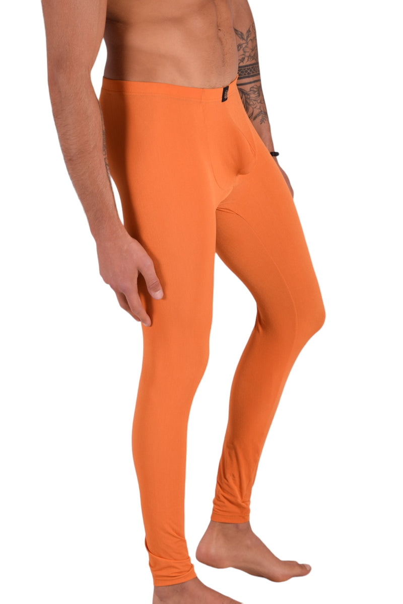 SMU Mens Legging Tight Fit Smoothie Orange S/M 12565 MX8