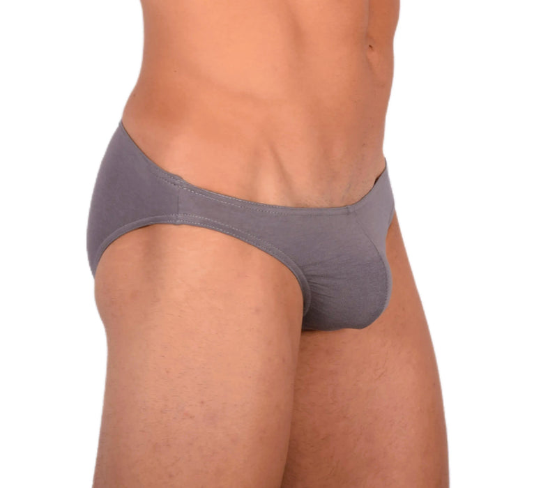 DOREANSE Mens  Micro Briefs Sexy Fashion Cotton Modal Lycra Slip Gray 1281 13