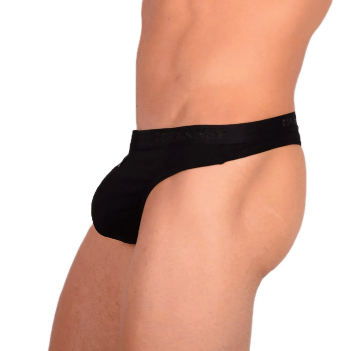 Medium DOREANSE Mens Zipper Thong Black 1354 13