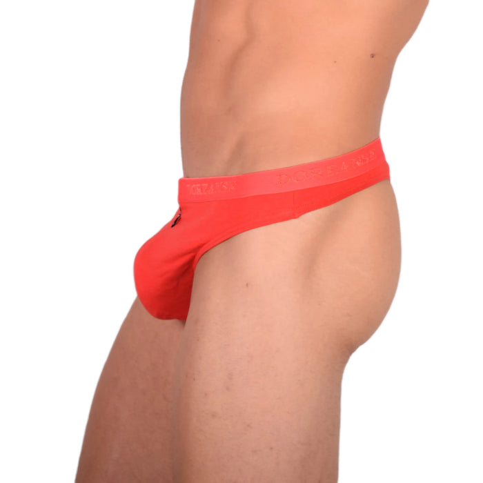 Large DOREANSE Zipper Thong Super Soft Red 1354 13