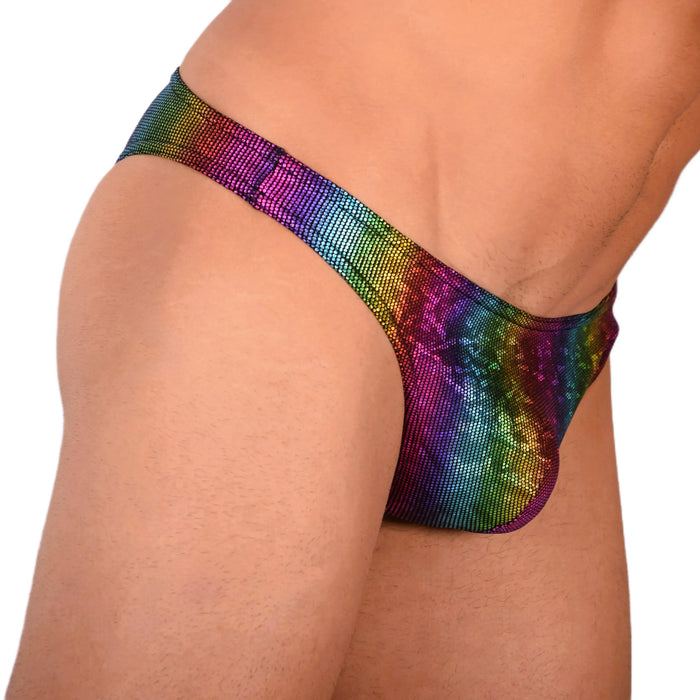 Doreanse Bikini Disco Briefs Low-Rise & Lean Cut Brief In Rainbow 1373 12