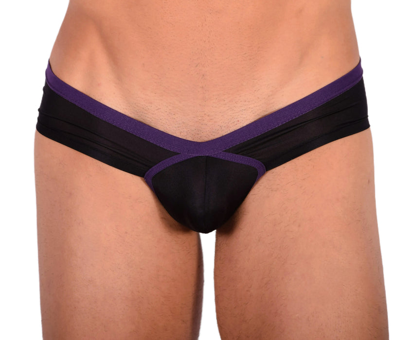 DOREANSE Men Brief Boost Cheeky Silk Fabric Underwear Men Black 1377 11