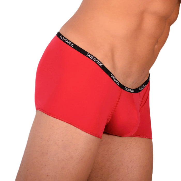 DOREANSE Mens Boys mini Boxer Short Thin fabric Red 1590 9