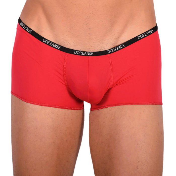 DOREANSE Mens Boys mini Boxer Short Thin fabric Red 1590 9