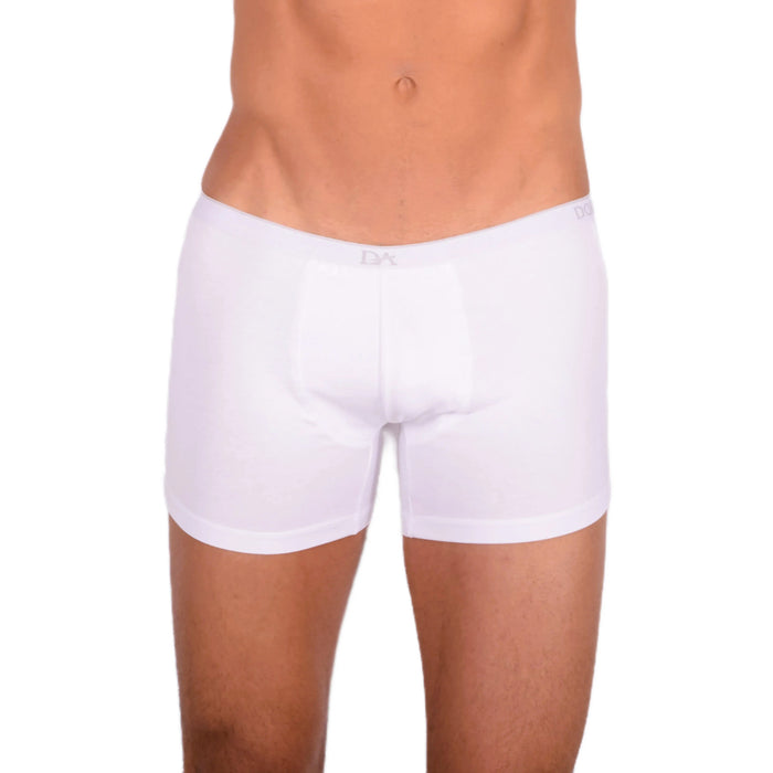 DOREANSE 90% Cotton Mens Underwear Boxer Brief Stretchy Fabric White 1717 6