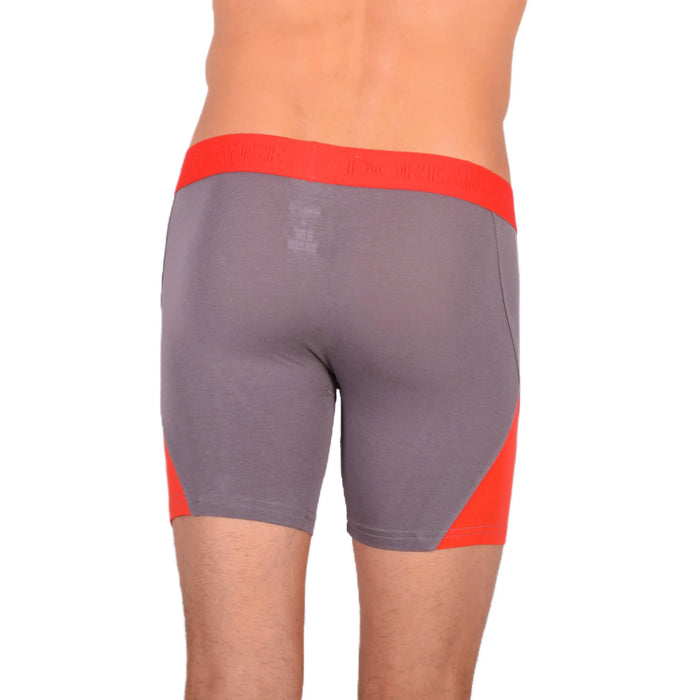 Doreanse Boxer Brief Micro Modal Casual Cotton  Grey-Red Combo 1754 10