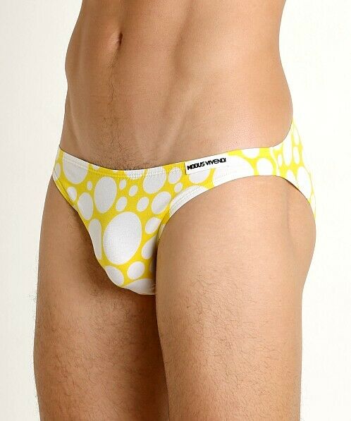 Small Modus Vivendi Brief Polka dot Low Cut Briefs Yellow 08811 21