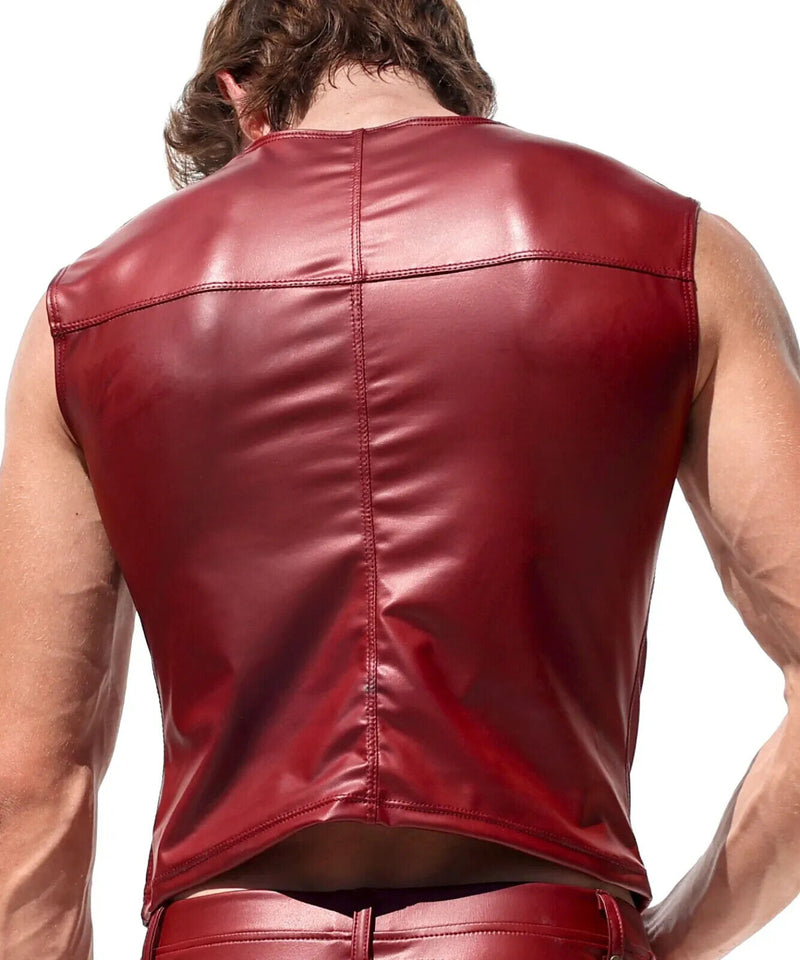 RUFSKIN Tank Top Sylvester Sleeveless T-Vibe Stretch Matte Red Blood Hue 71