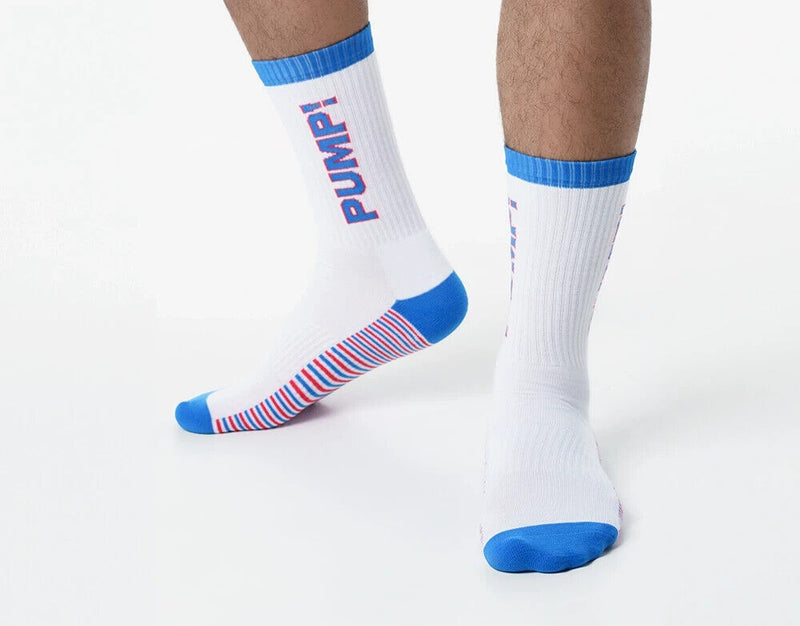 PUMP! Socks Velocity Crew Sock Terry Knitted Toe Ribbed Leg 41011 3