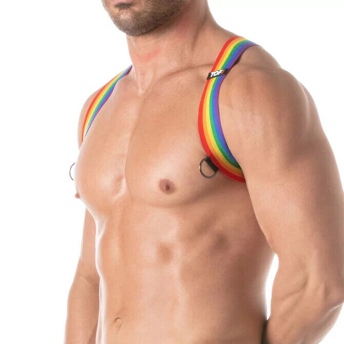 TOF PARIS Elastic Shoulder Harness X-Style Pride Rainbow 80