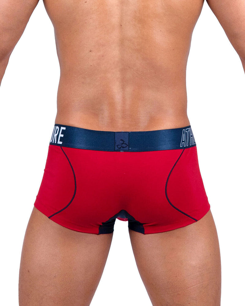 PRIVATE STRUCTURE Long Boxer Trunk Athlete Red Falcon 4389 103