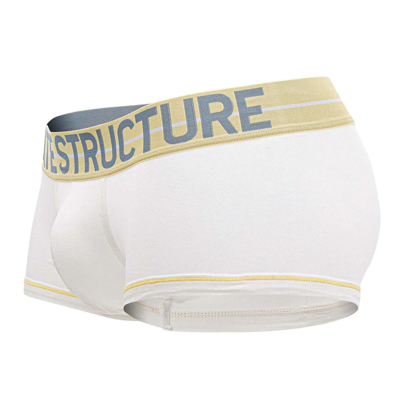 PRIVATE STRUCTURE Boxer Trunk MO-Lite Mid Waist Cotton Boxer But-White 4103 106