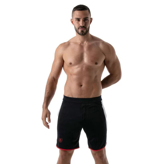 TOF PARIS Gym Long Sports Short With Antibacterial +50 UV Protection Navy 12