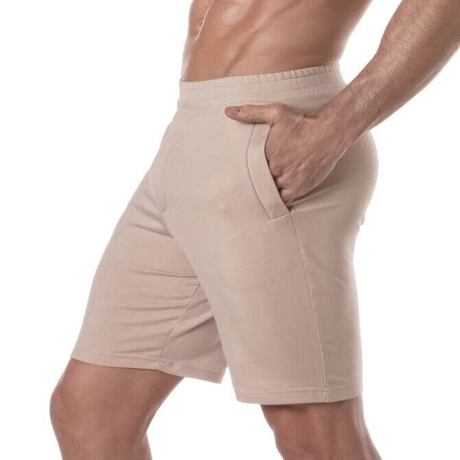 TOF PARIS Zipped Bamboo Pocket Short Rear Flap Antibacterial Shorts Beige