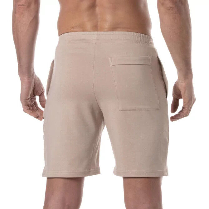 TOF PARIS Zipped Bamboo Pocket Short Rear Flap Antibacterial Shorts Beige