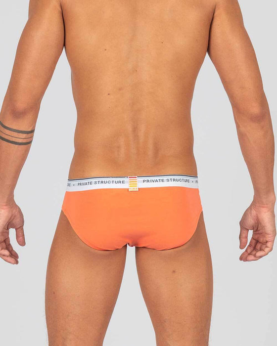 3pcs PRIVATE STRUCTURE Elements Mini Briefs Fire Yellow Orange Flame Red 4395