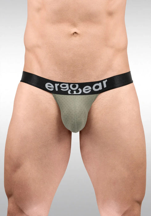 ErgoWear Bikini Briefs MAX Flow 3D Pouch Micro-Perforated Brief Smoke Green 1678