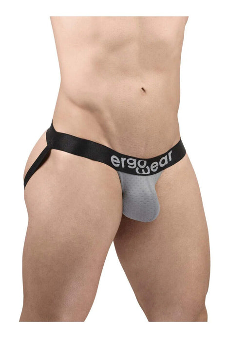 ErgoWear Jockstrap MAX Flow 3D Pouch Micro-Perforated Jock in Gray 1681