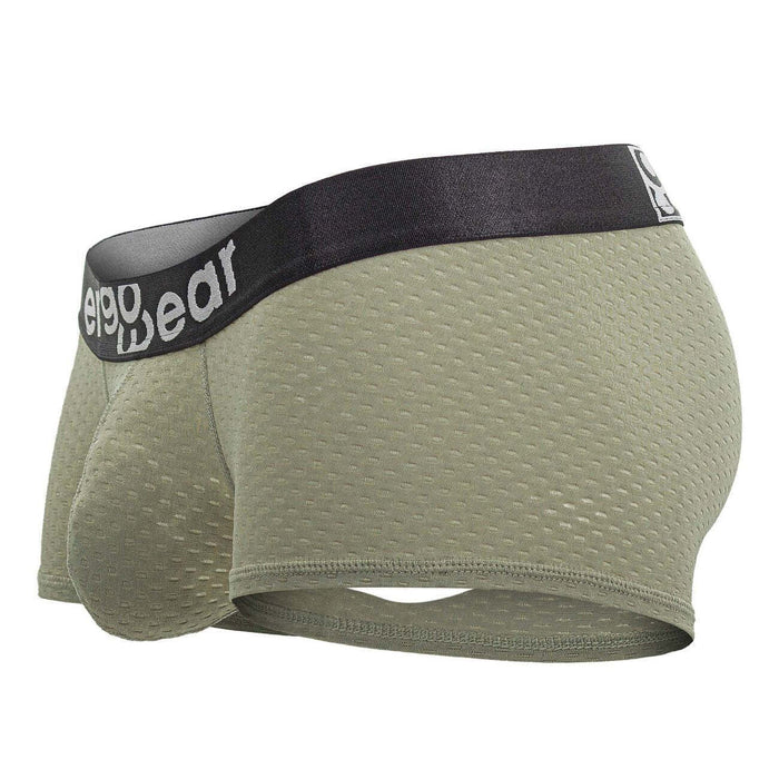 ErgoWear Boxer Trunks MAX Flow Micro Perforated Mesh in Smoke Green 1679