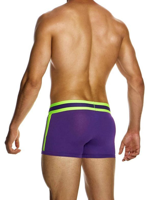 Modus Vivendi Cotton Boxer Sporty Classic-Cut Jacquard Knitted 12423 Purple