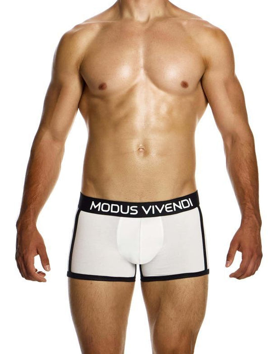 Modus Vivendi Sporty Boxer Classic Cut Jacquard Knitted Cotton 12423 Black/White