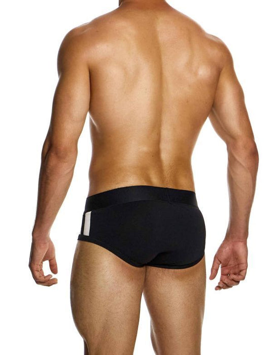 Modus Vivendi Sporty Briefs Classic Cut Jacquard Cotton Knitted in Black 12414