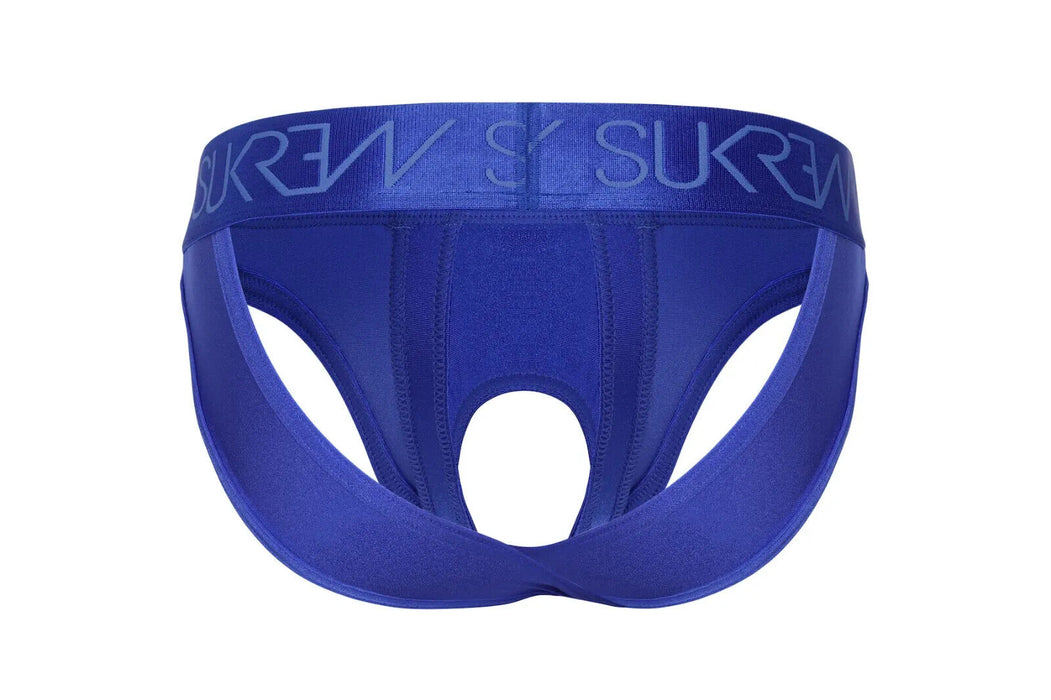 SUKREW U-Style V-Brief Open Front and Two Back Straps in Sapphire Blue 38