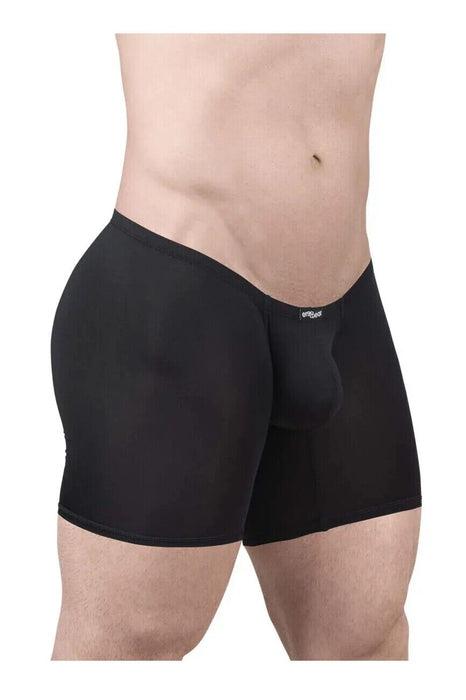 ErgoWear MidCut X4D Long Boxer Briefs 3D Seamed Pouch in Black 1702