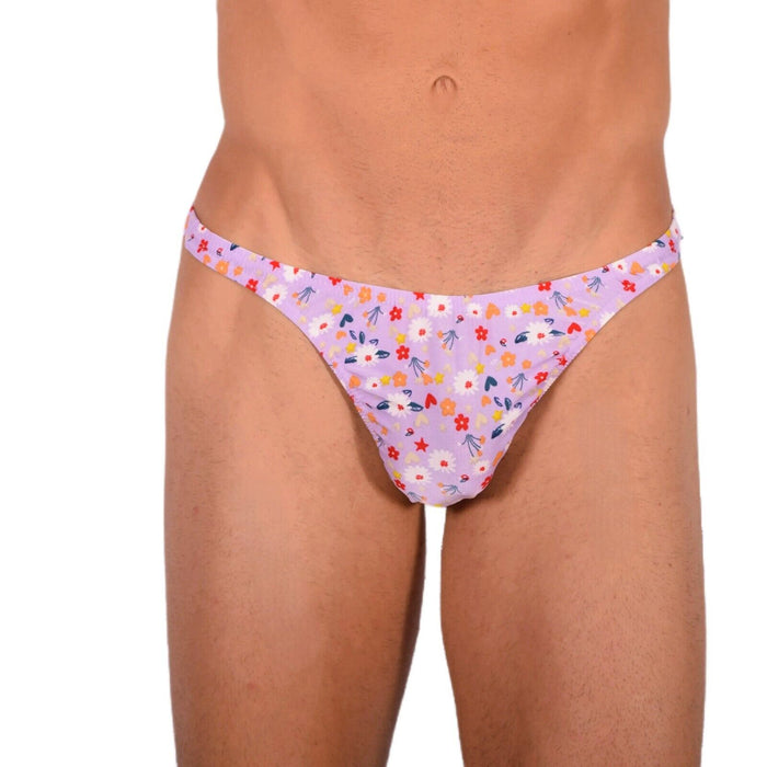 XS/S Smu Tanning Walking around Flowers Thong MX18 33967