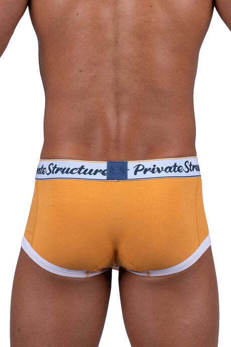 PRIVATE STRUCTURE Classic Boxer Mid-Waist Trunks Pumpkin Orange 4530 73a