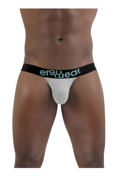 ErgoWear Bikini Brief MAX Mesh Pouch Low-Rise Briefs Light Gray 1392