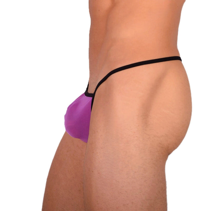 XS Smu Tanning Walking around sheer Purple String MX19 34019