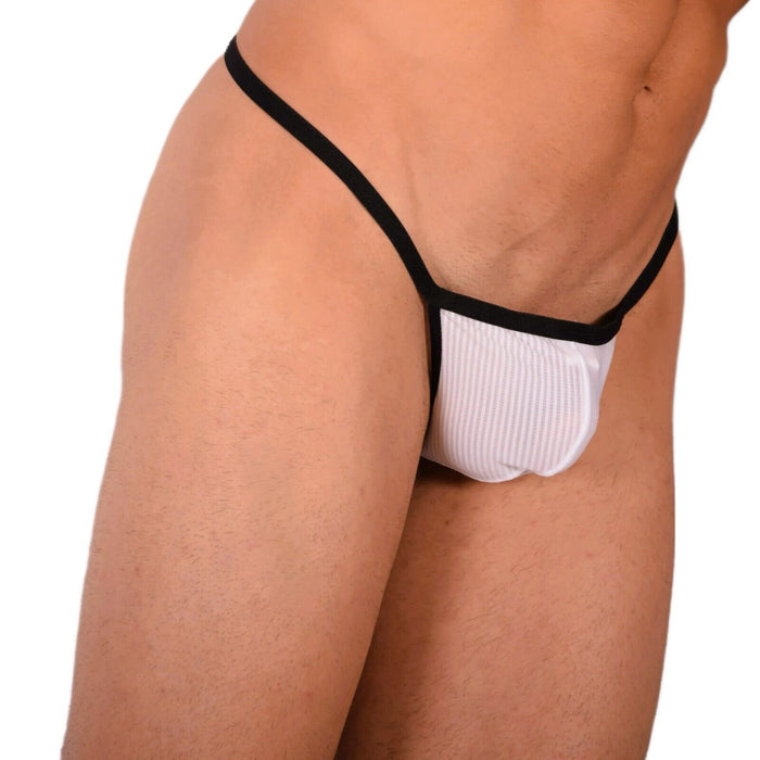 XS Smu Tanning Walking around sheer White String MX19 34020