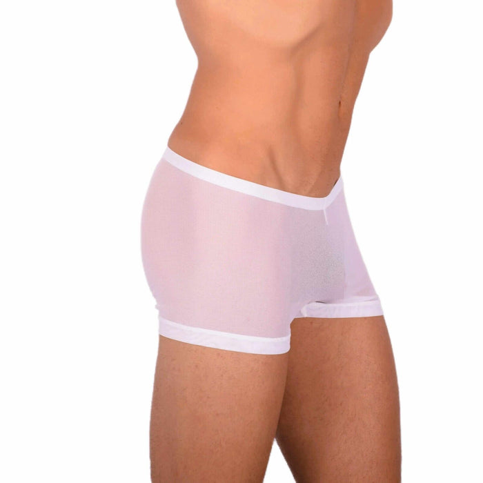 2XS/XS SMU Tanning Walking around C-Thru White Mini Boxer MX19 34032