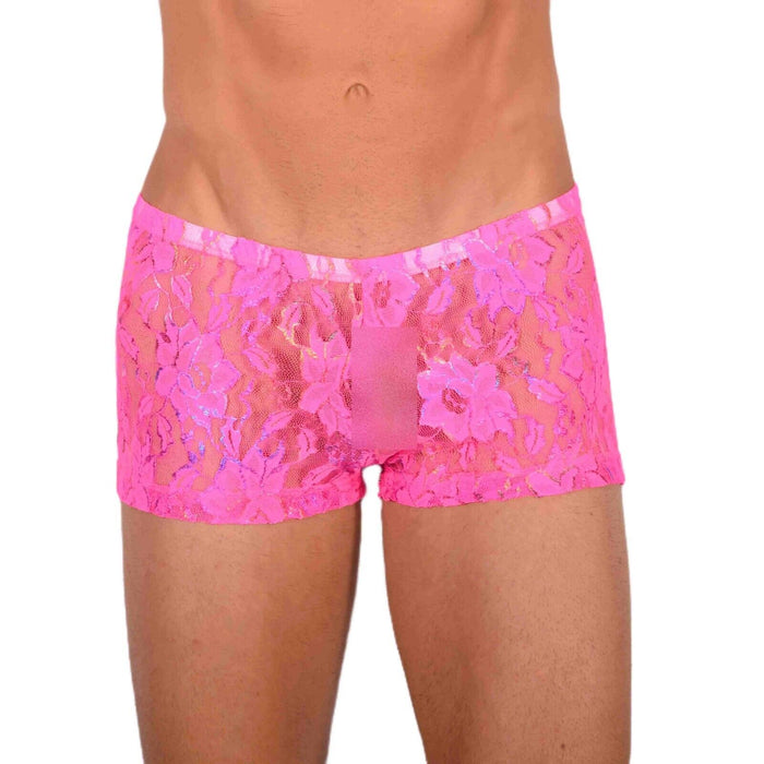 2XS/XS Smu Tanning Walking around C-Thru Pink Mini Boxer MX19 34033