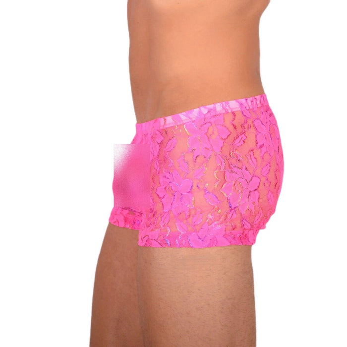 2XS/XS Smu Tanning Walking around C-Thru Pink Mini Boxer MX19 34033