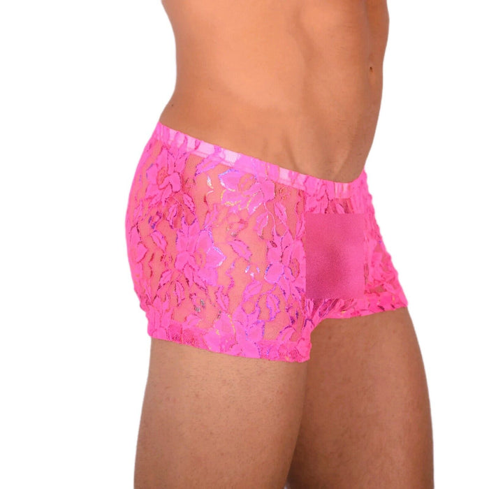 2XS/XS Smu Tanning Walking around C-Thru Pink Mini Boxer MX19 34033