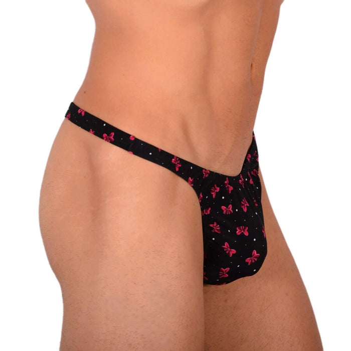 XS/S SMU Tanning Walking around Black Thong MX19 34043