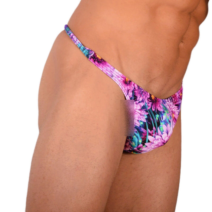 XS/S SMU Tanning Walking around Floral Thong MX19 34045