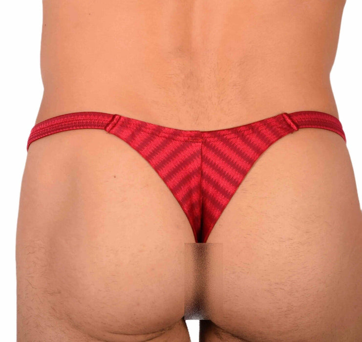 XS/S SMU Tanning Walking around Red Thong MX20 34055