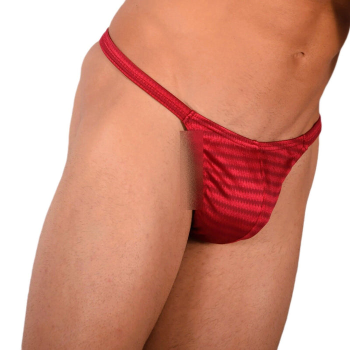 XS/S SMU Tanning Walking around Red Thong MX20 34055