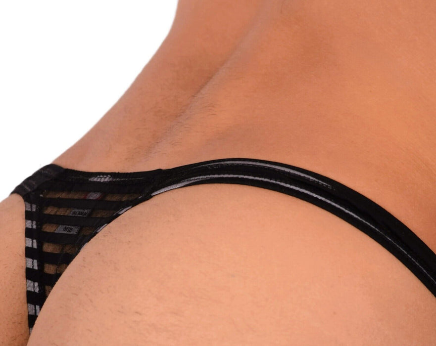 S/M SMU Sensual Black C-Thru Thong MX20 34081