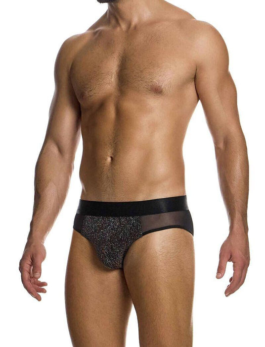 MODUS VIVENDI Delusion Classic Brief Knitted Lurex Yarns Black Jacquard 02513