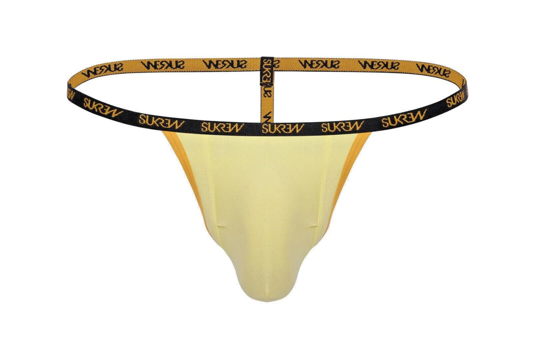 SUKREW Low Rise G-String Unlined Soft Stretch Cotton Strings in Gleaming Gold 6